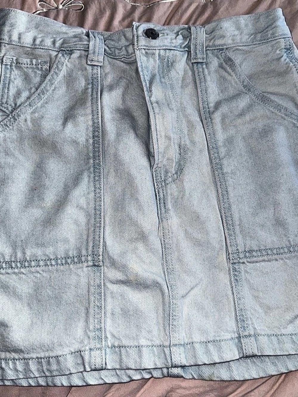 Levi's Icon Utility Skirt Denim Mini Skirt Waist 27 Like New